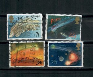 1986 COMMEMORATIVE SET HALLEY'S COMET  ISSUE .USED 100423