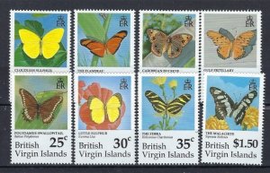 British Virgin Is 711-18 MNH 1991 Butterflies (an9550)