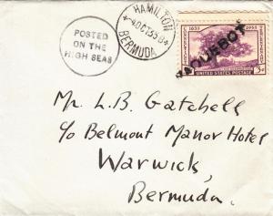 1935, 3c Comm. used in Hamilton, Bermuda (Paquebot) (28019)