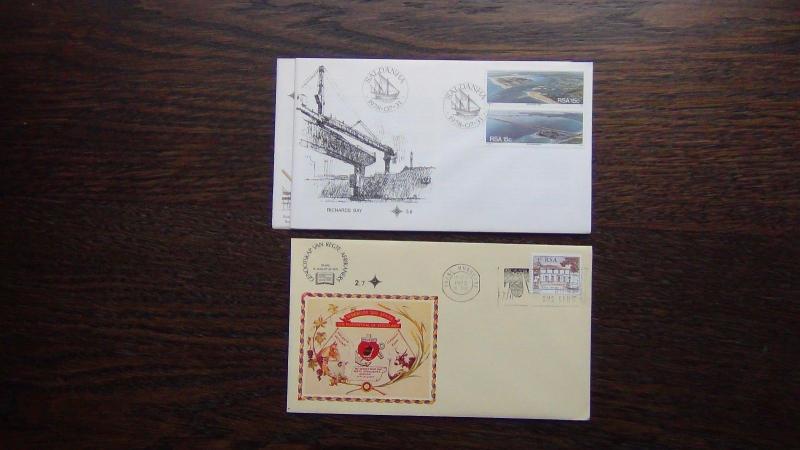 South Africa 1952 1979 FDC x 10 Painter SADIPU Tourism Harbour Painters       