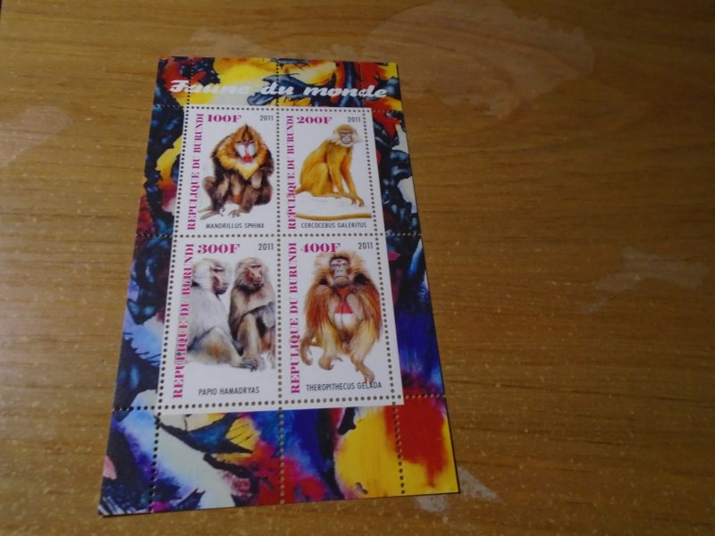 Burundi  #  Monkeys  MNH