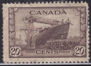 Canada 260 King George VI War Issue, Corvette 1942