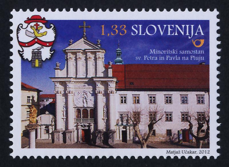 Slovenia 938 (MI959) MNH Sts Peter & Paul Minorite Monestery, Architecture