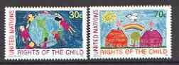 United Nations (NY) 1991 Rights of the Child set of 2 unm...