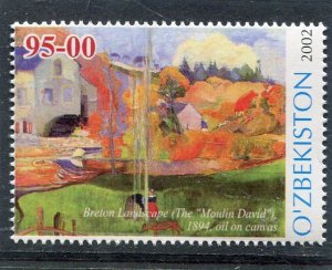 Uzbekistan 2002 PAUL GAUGUIN Painting Stamp Perforated MInt (NH)