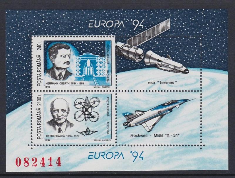 Romania 1994 Space Europa Scott (C287) MNH