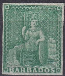 Barbados #5   F-VF Unused CV $210.00 (A19413)