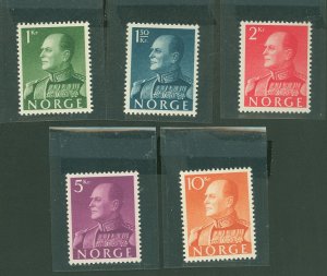 Norway #370-374 Unused Single (Complete Set)