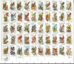 US Stamp #1953A-2002Ac MNH - State Birds and Flowers Complete Sheet of 50
