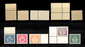 CANADA # FCF 1-5 VF MINT NH SET OF CONSULAR FEE STAMPS 1949-77 BS29778