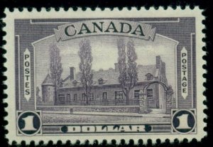 CANADA #245 $1.00 Chateau, high value in set, og, LH, VF, Scott $80.00