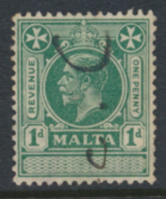 Malta Revenue Overprint wmk Multiple Crown Script CA as per scan see details