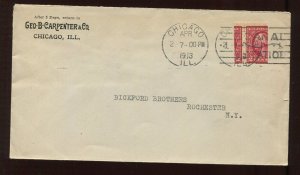 409 Schermack Used BISECT on Geo B Carpenter & Co Chicago Cover MG37