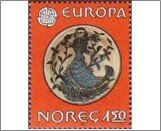 Norway Used NK 884   C.E.P.T.- Folklore Multicolor 1.5 Krone