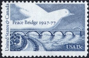 SC#1721 13¢ Peace Bridge Issue (1977) MNH