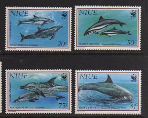 Niue 1992 Sc 651-654 WWF set MNH
