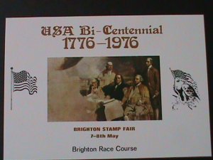 ​UNITED STATES- BRIGHTON STAMPS FAIR-BRIGHTON RACE COURSE-IMPERF MNH S/S VF