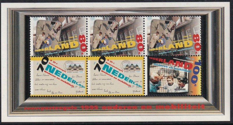 Sc# B688a Netherlands 1995 Senior Citizens MNH souvenir sheet CV $6.00