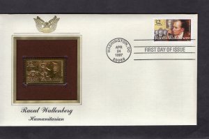 3135 Wallenberg, FDC PCS Gold Replica