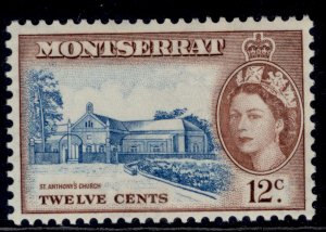 MONTSERRAT QEII SG144, 12c blue & red-brown, M MINT.