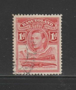 BASUTOLAND #19  1938  1p  KING GEORGE V   F-VF  USED  h