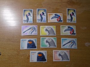 Guinea  #  263-74  MNH   Birds
