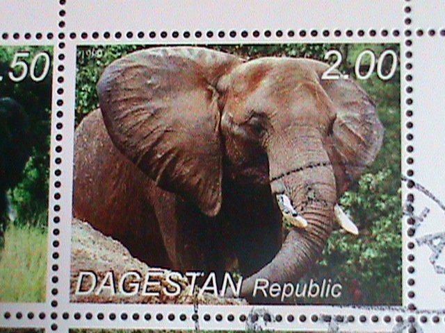 Tajikistan  Stamp:2010-Beautiful Elephants CTO Stamp sheet