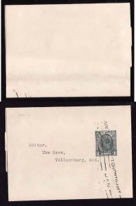 Canada cover-Webb's #W20-used 1c KGVI wrapper-postal stationery-Toronto ...