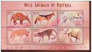 ERITREA SHEET MNH WILDLIFE