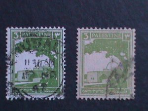 ​PALESTINE-1927- SC#64 ERROR?-COLOR DIFFERENT ?-RACHEL'S TOMB USED VF