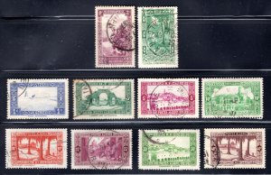 Algeria 1936 Short Set of 10, 1c to 40c values, Scott 79-88 used, value = $3.45