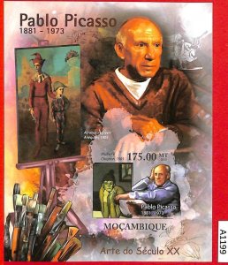 A1199 Mozambique - ERROR IMPERF  2011 Art PICASSO  Живопись Пикассо