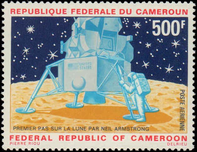 Cameroun #C135-C136, Complete Set(2), 1969, Space, Never Hinged
