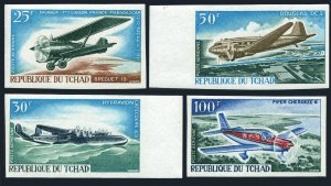 Chad C33-C36 imperf,MNH.Mi 179B-182B. Dagnaux,Hydroplane Latecoere,Douglas.