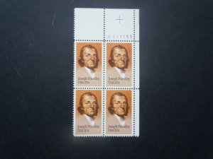 #2038 20c Joseph Priestley Block MNH OG VF