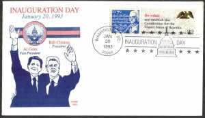 USA 1993 President Bill Clinton Inauguration Day Special Canceled II
