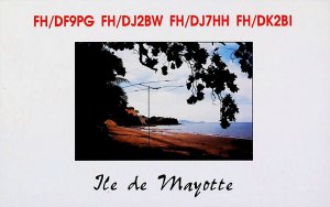 1994 Dx Pedition ILE DE MAYOTTE France Amateur Radio QSL Card 16625-