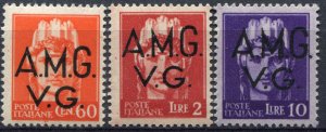 Italy with A.M.G. V.G overprint Mi.#  ?  MNH** 3 Stamps