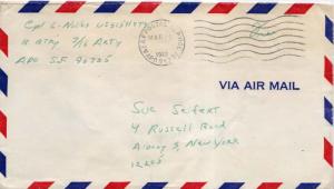 United States Vietnam War Soldier's Free Mail 1968 A & AF Postal Service APO ...