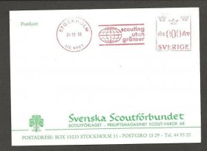 1966 Sweden Boy Scout meter 24-11-66 scouting utan granser