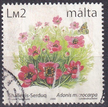 Malta #1027  F-VF  Used CV $9.00  (Z1659)