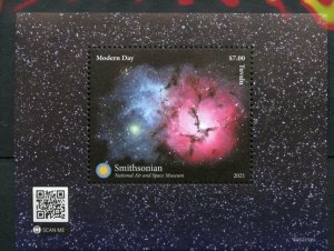 TUVALU SMITHSONIAN SET OF TWO SPACE SOUVENIR SHEETS MINT NEVER HINGED