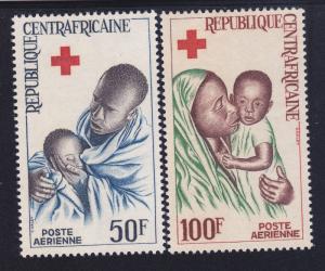 Central African Republic C33-34 MNH 1965 Father & Mother with Sick Children Set