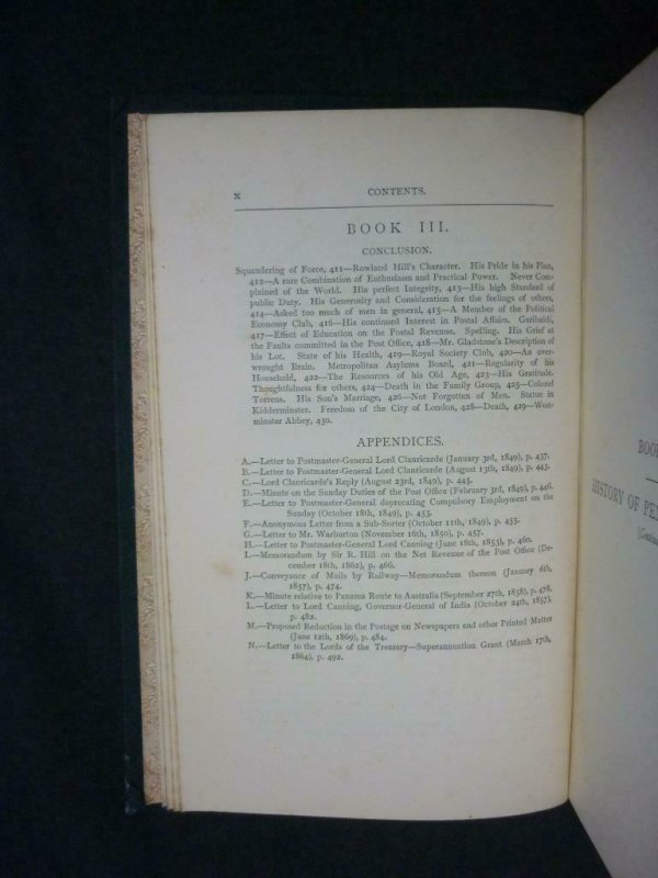 LIFE OF SIR ROWLAND HILL & HISTORY OF PENNY POSTAGE -VOL II by GEO BIRKBECK HILL