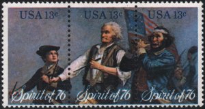 SC#1629-31 13¢ Bicentennial Issue Strip of Three (1976) MNH