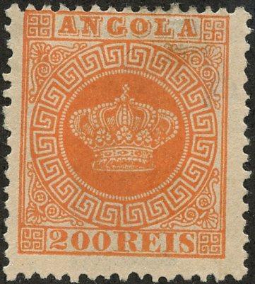 Angola, Scott #8, Unused, Hinged