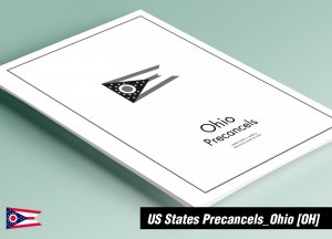 PRINTED OHIO [TOWN-TYPE] PRECANCELS STAMP ALBUM PAGES (303 pages)