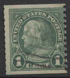STAMP STATION PERTH USA #597 Franklin Issue Used 1923-1929