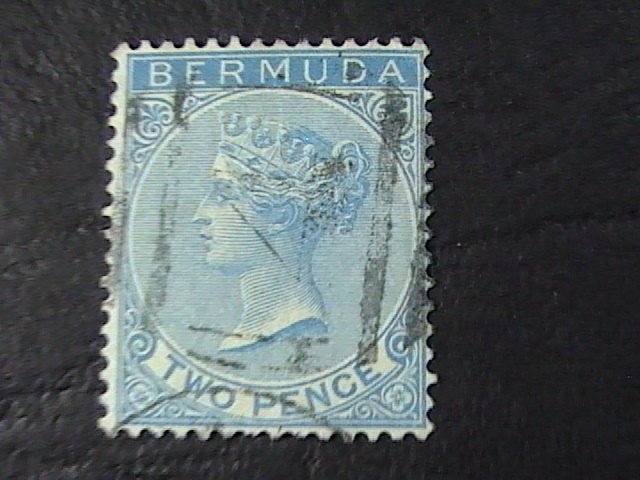 BERMUDA  # 20-USED--SINGLE--BLUE--1886