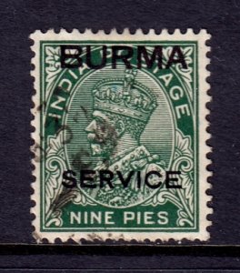 Burma - Scott #O3 - Used - A few short perfs - SCV $2.00